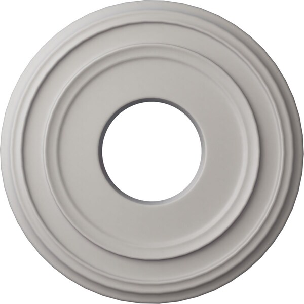 Ekena Millwork Classic Ceiling Medallion (Fits Canopies up to 7 1/4"), 12 3/8"OD x 4"ID x 1 1/8"P, Ultra Pure White CM12CLUWF - main